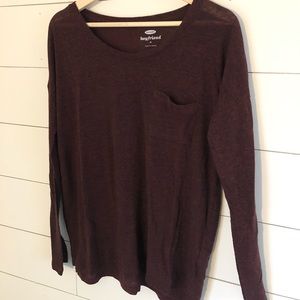 Maroon thin knit sweater - sz sm